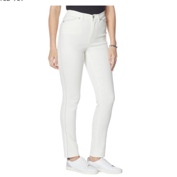 DG by Diane Gilman White Skinny, Tapered Leg Jeans XST (XS Tall) Excellent! - Picture 1 of 10